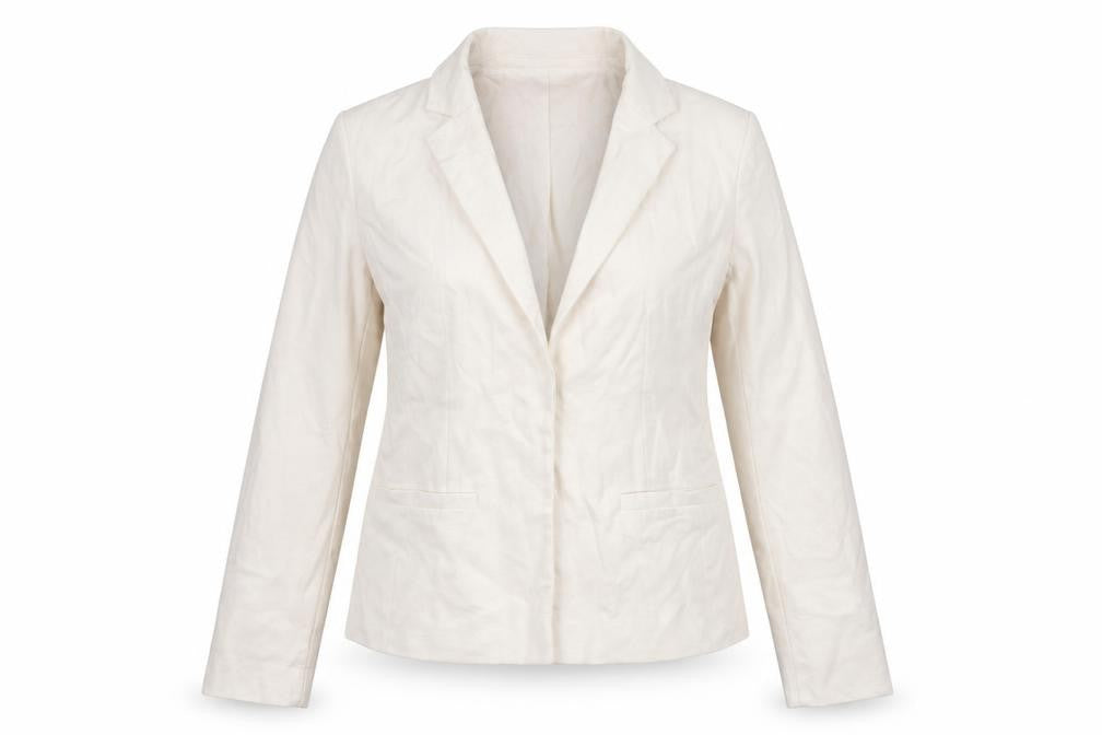 Front view of Miss Selfridge women’s pink jacket blazer, size UK 6