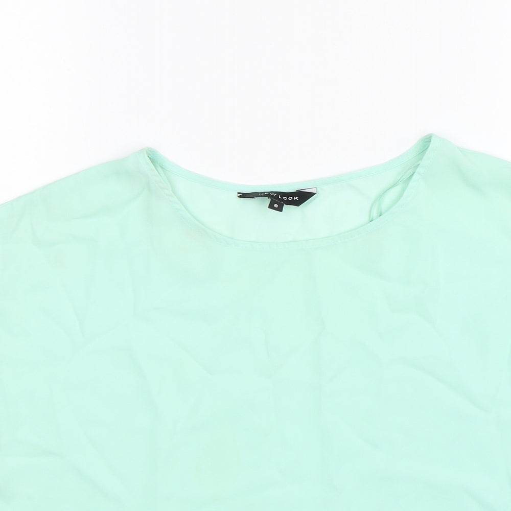 New Look Womens Green   Basic Blouse Size 8