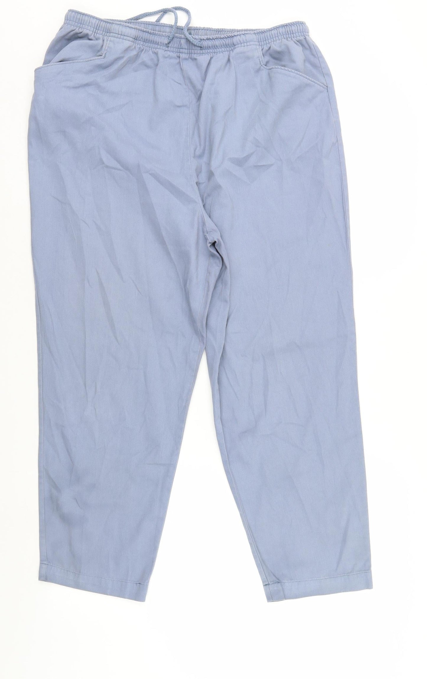 Amber Womens Blue   Trousers  Size 16 L26 in
