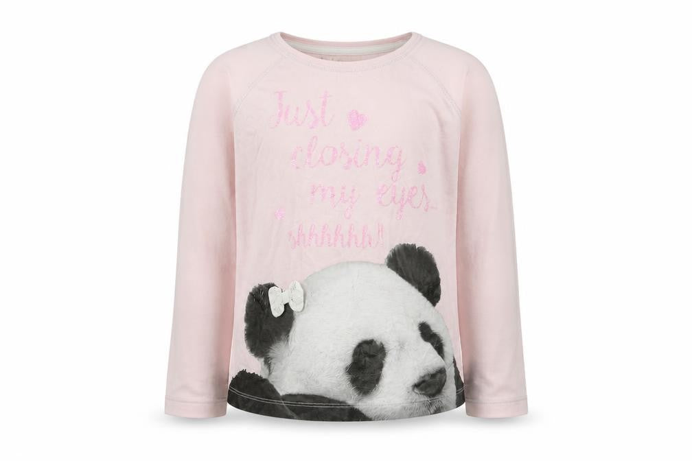 Sweet Dreams Girls Pink   Basic T-Shirt Size 7 Years  - Panda