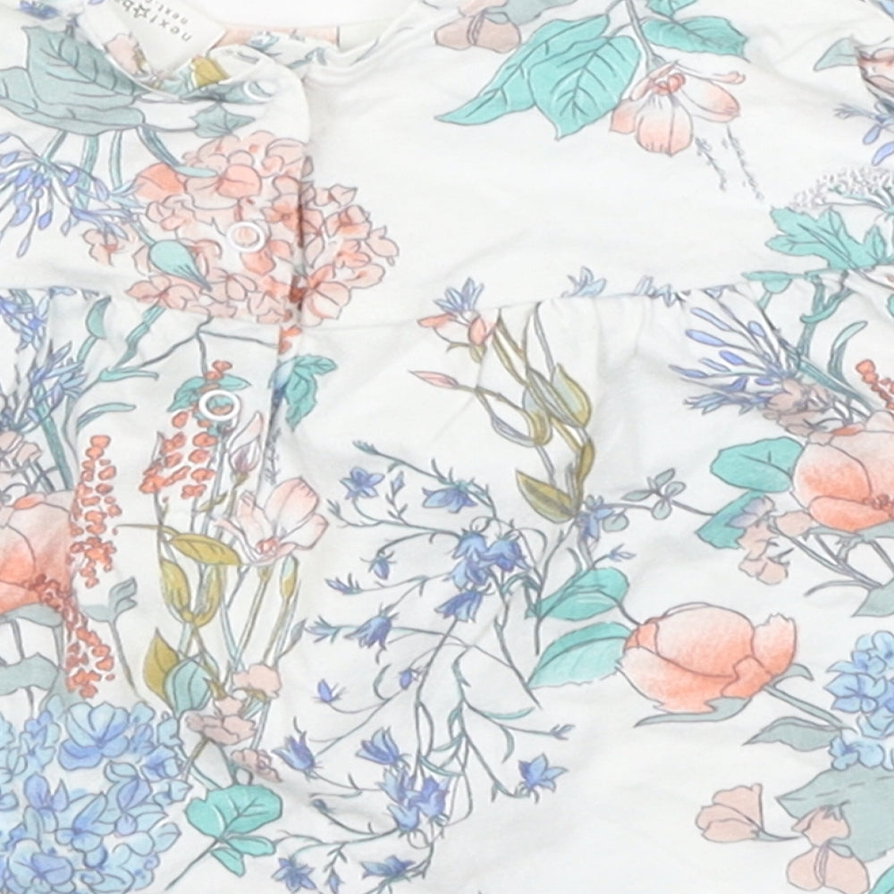 NEXT Girls White Floral  A-Line  Size 3-6 Months