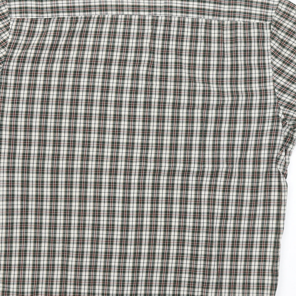Topman Mens Green Check   Button-Up Size M