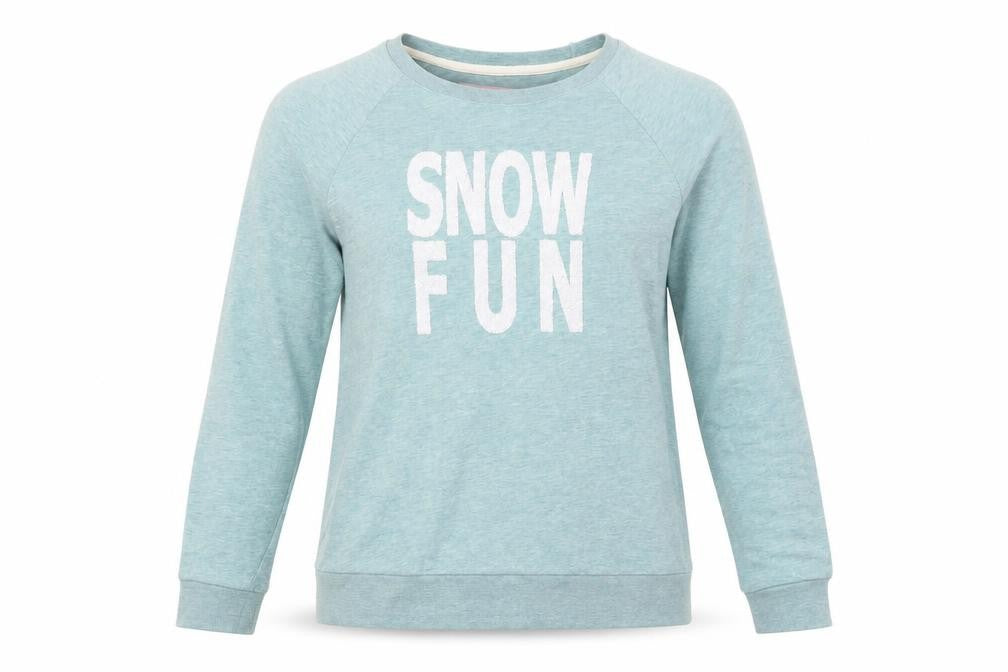 TU Womens Green   Pullover Jumper Size 14  - Snow Fun