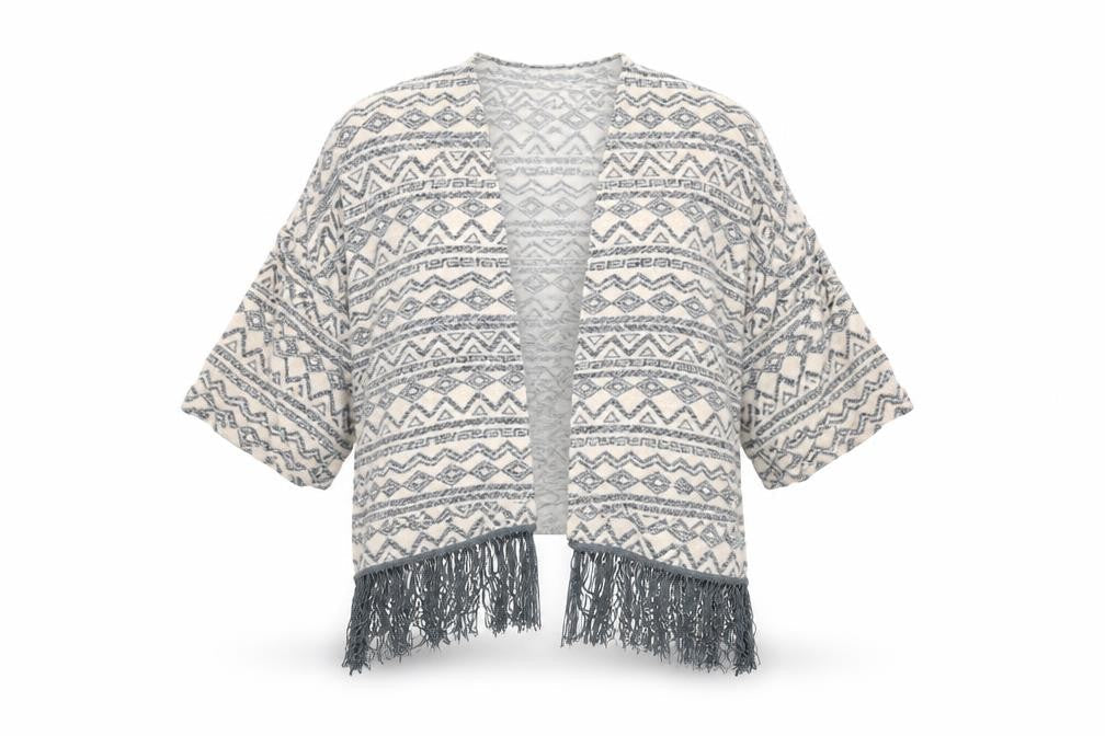 Front view of Atmosphere women’s beige cardigan jumper, size UK 10