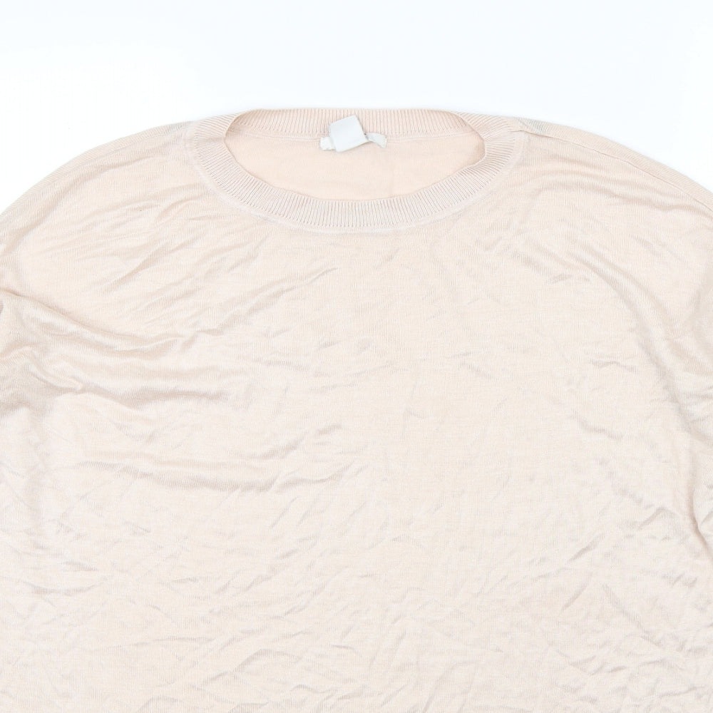 H&M Womens Pink   Pullover Jumper Size M