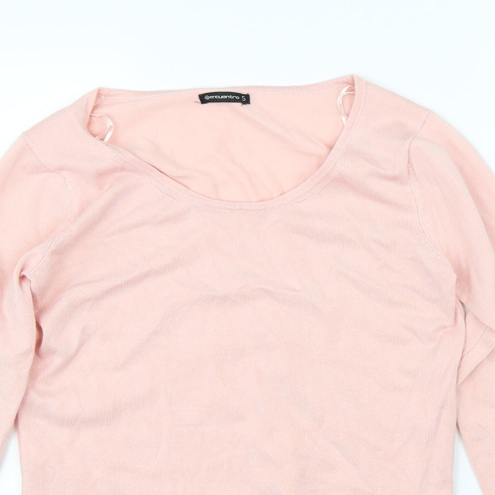 Encuentro Womens Pink   Pullover Jumper Size S