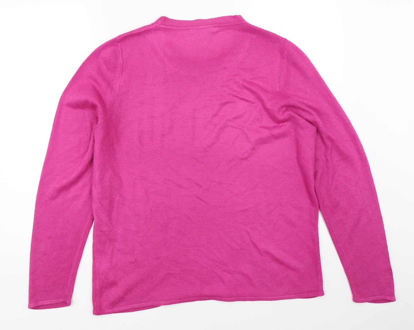 Bonmarché Womens Pink   Pullover Jumper Size 14