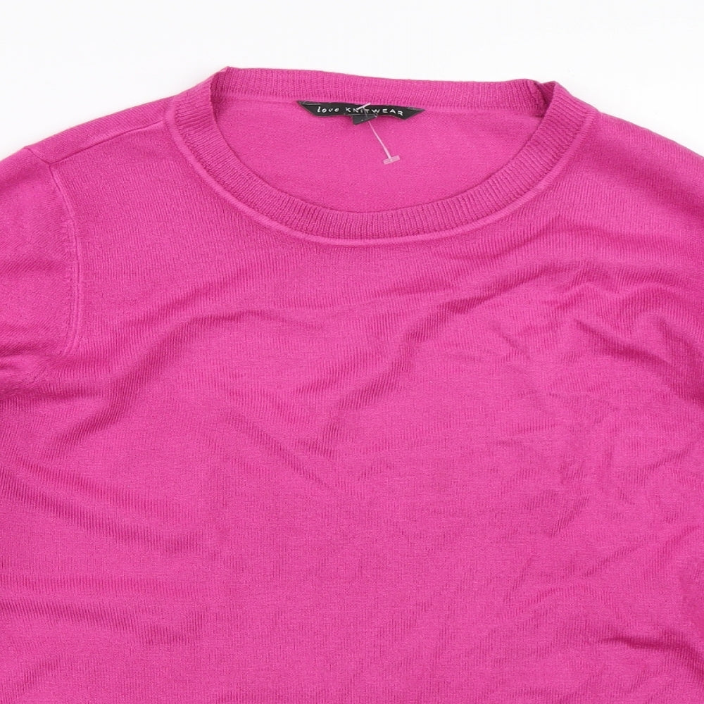 Bonmarché Womens Pink   Pullover Jumper Size 14
