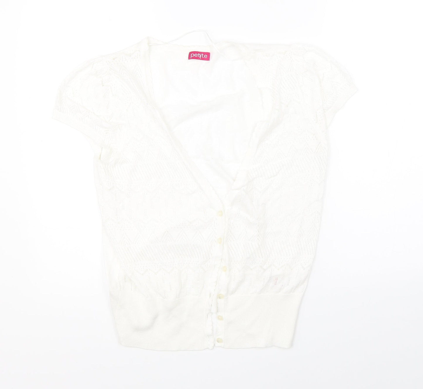 Petite Womens White   Shrug Jumper Size 14
