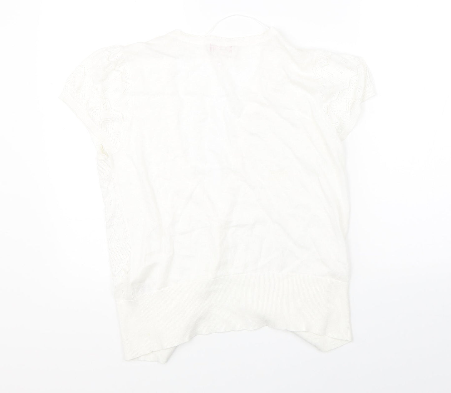 Petite Womens White   Shrug Jumper Size 14