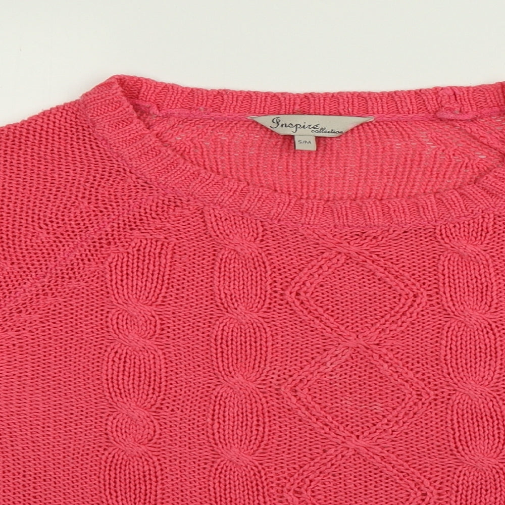 Inspire Collection Womens Pink   Pullover Jumper Size S