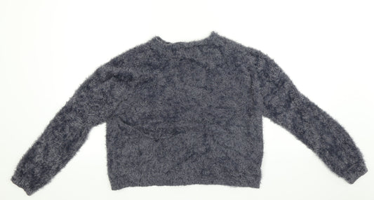 Pull&Bear Womens Blue   Pullover Sweatshirt Size XL