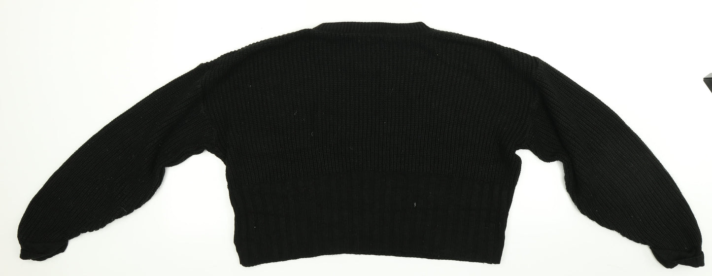 Nasty Gal Womens Black   Pullover Jumper Size S