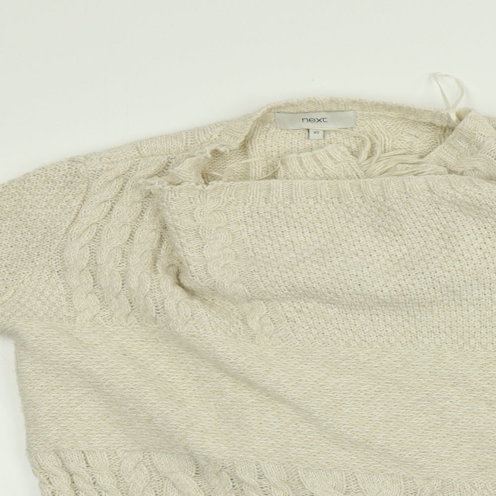 Next  Womens Beige   Cape Jumper Size XS