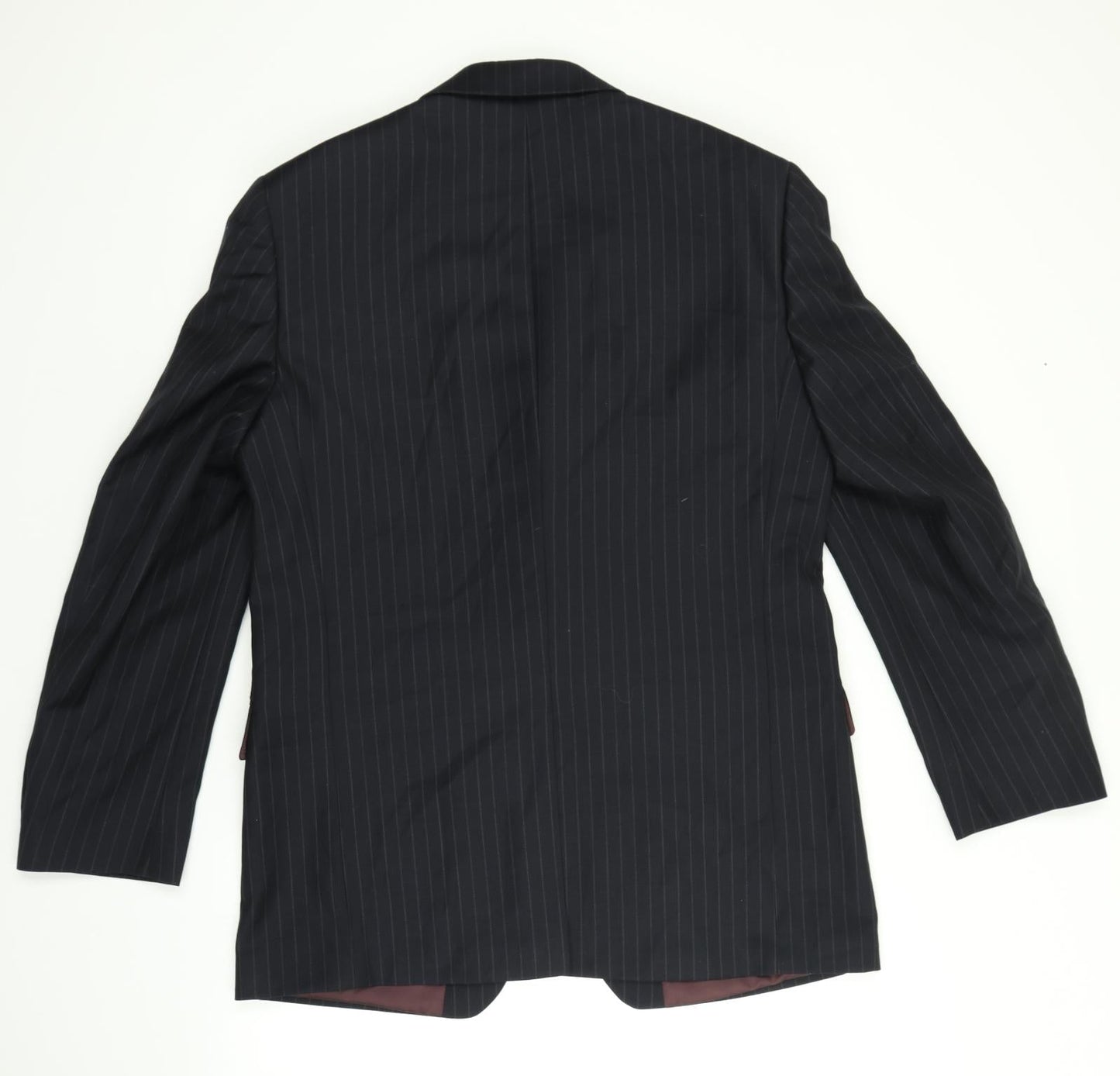 M&S Mens Black Striped  Jacket Suit Jacket