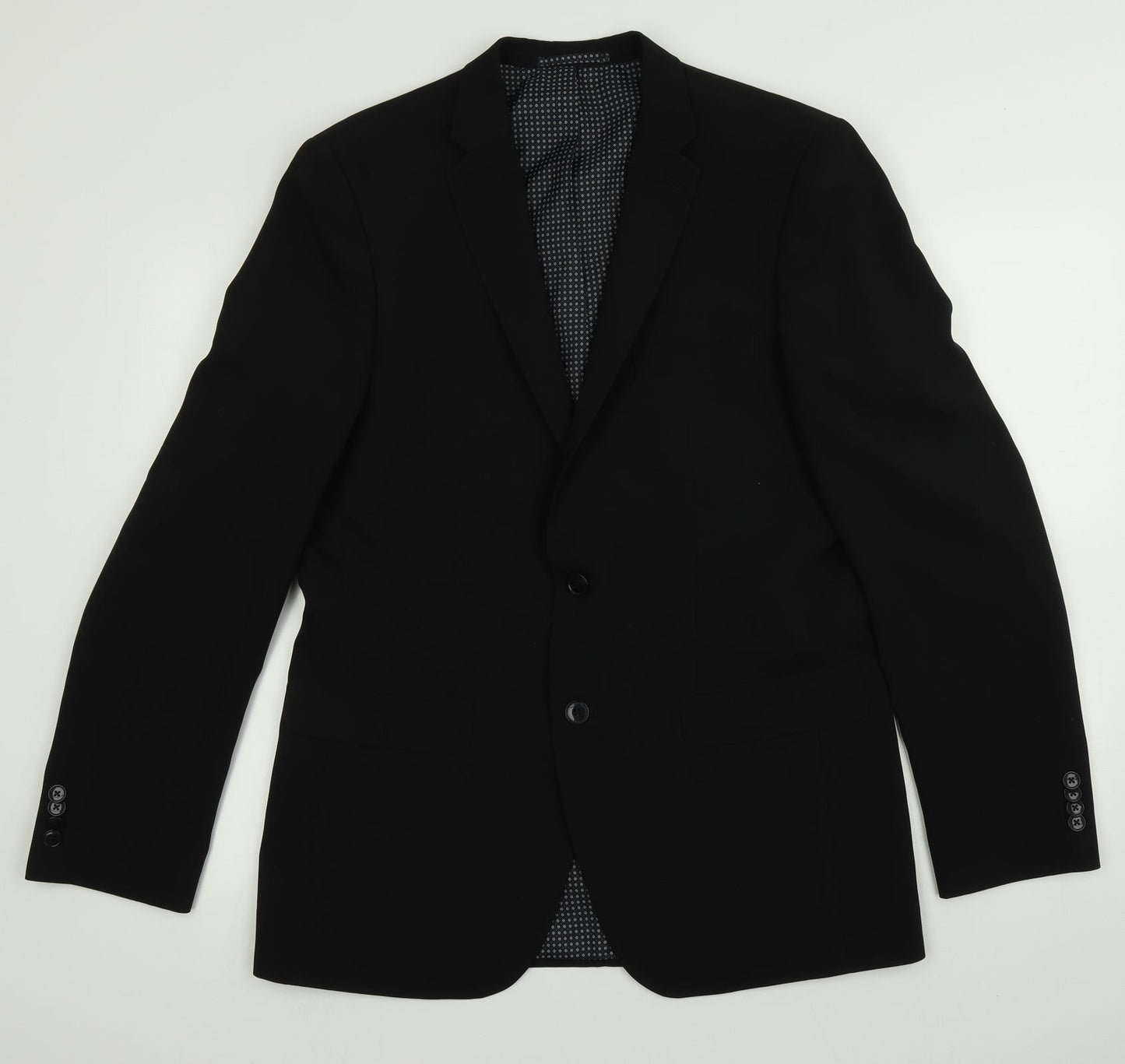 T&W Mens Black   Jacket Suit Jacket