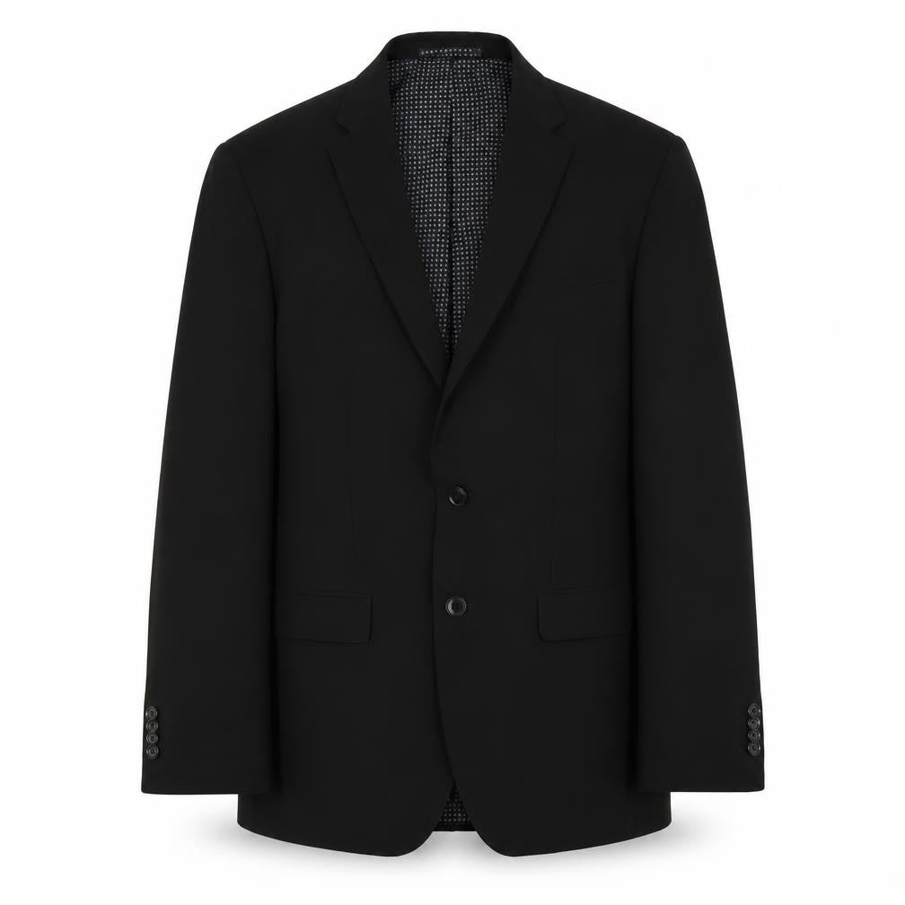 Front view of Taylor & Wright men’s black jacket suit jacket