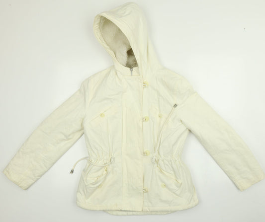 NEXT Womens Beige   Parka Coat Size 10