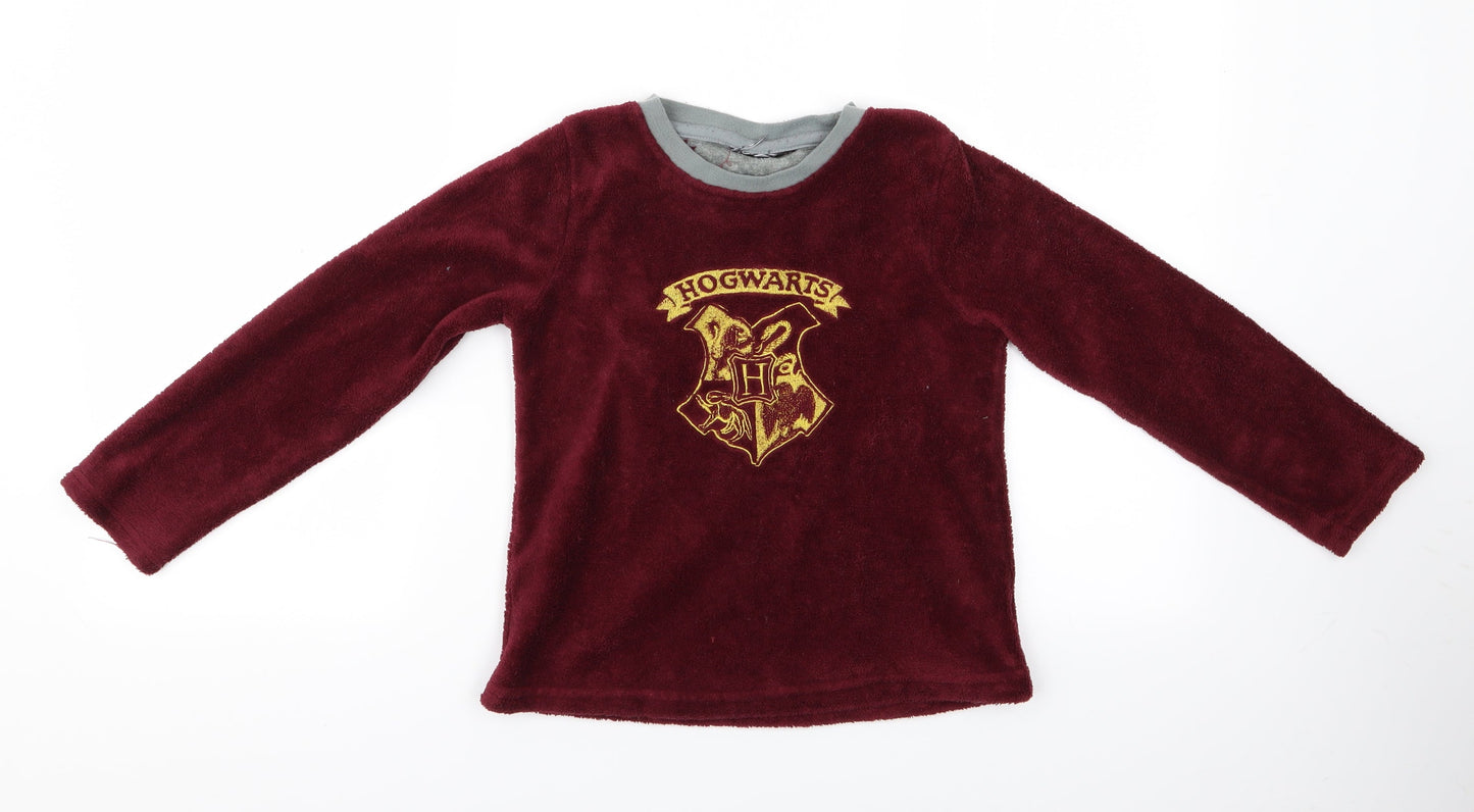 Primark Boys Purple    Pyjama Top   - Harry Potter Logo
