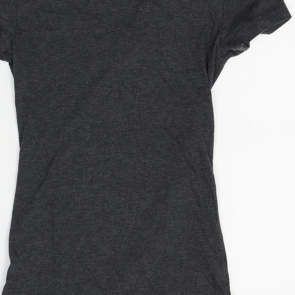 Reebok Womens Grey   Basic T-Shirt Size XS