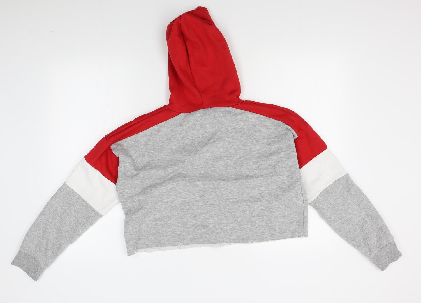 New Look Girls Grey   Pullover Hoodie Size 12-13 Years  - cropped