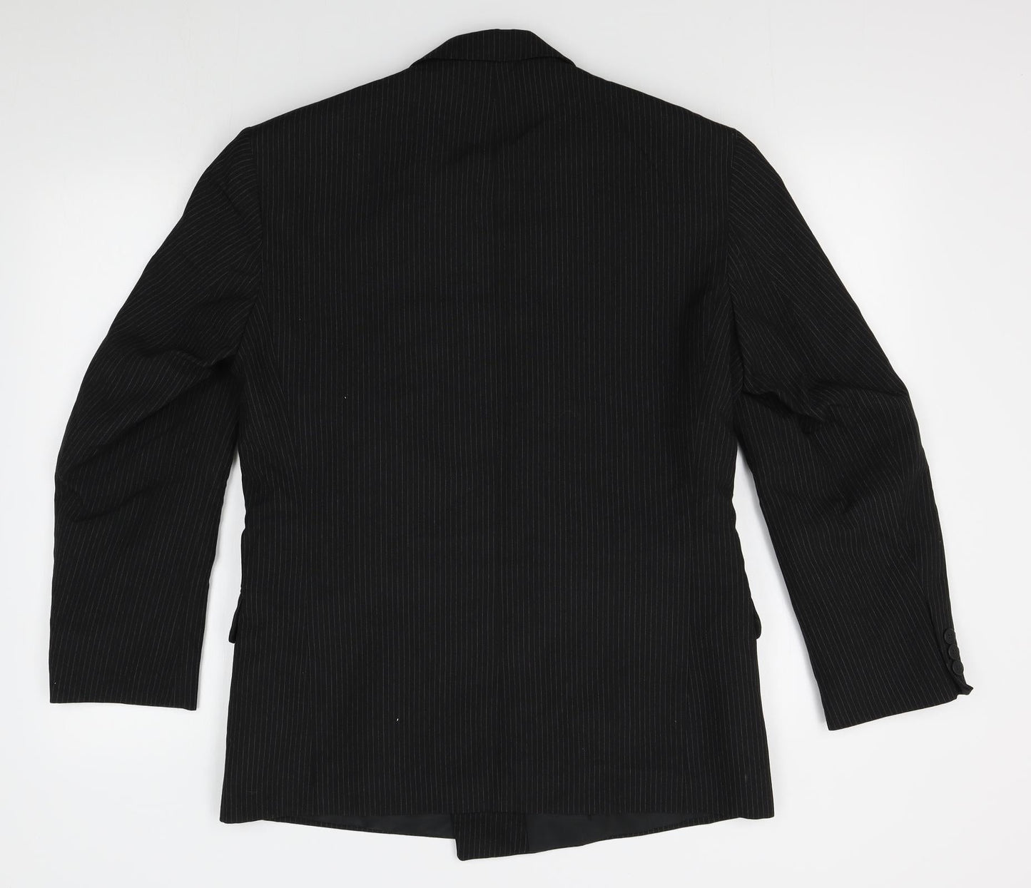 Essentials Mens Black Striped  Jacket Blazer