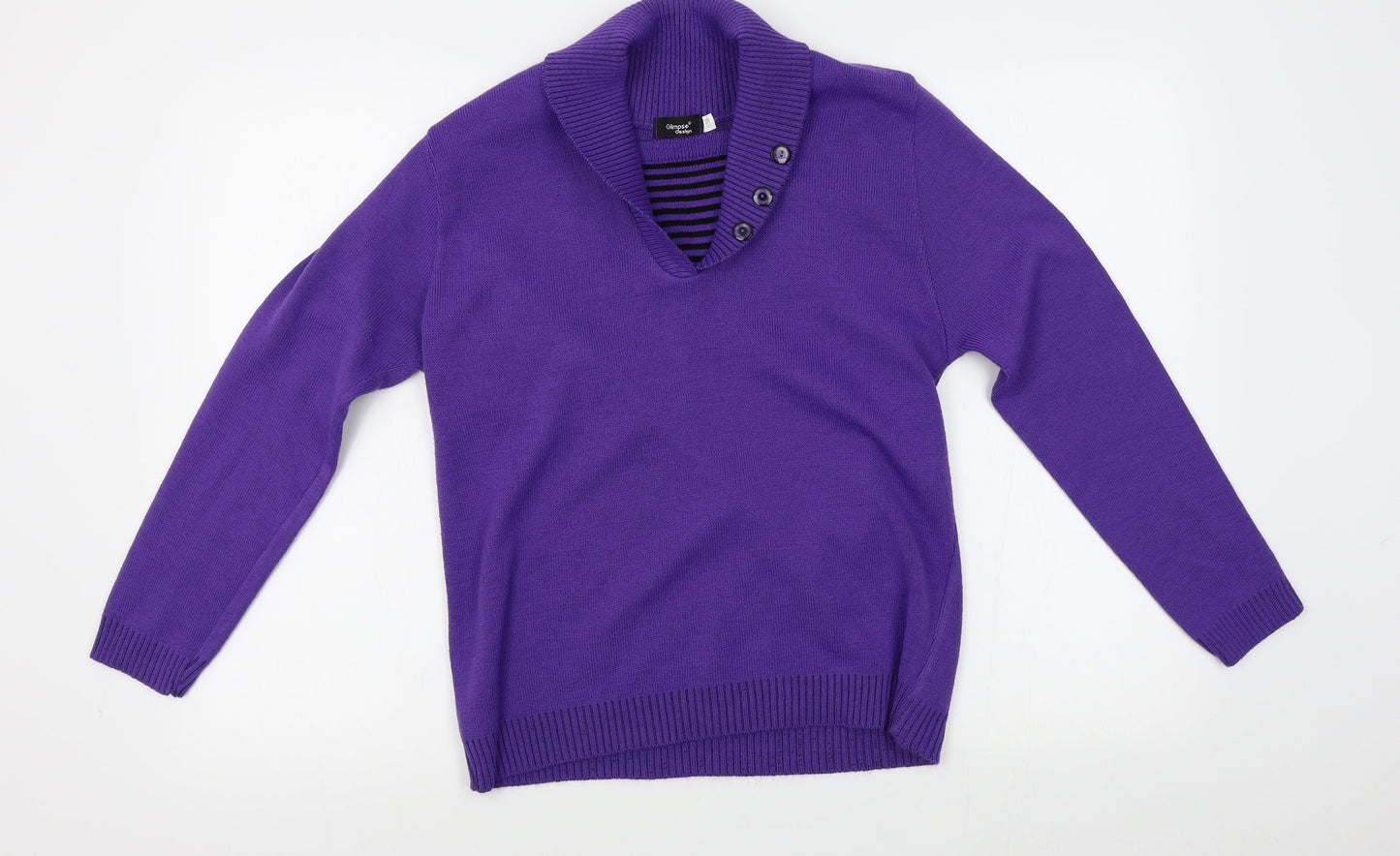 Glimpse Design Womens Purple   Pullover Jumper Size S