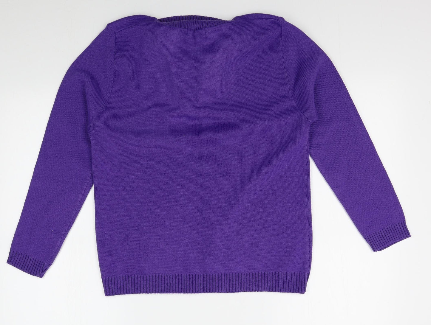 Glimpse Design Womens Purple   Pullover Jumper Size S