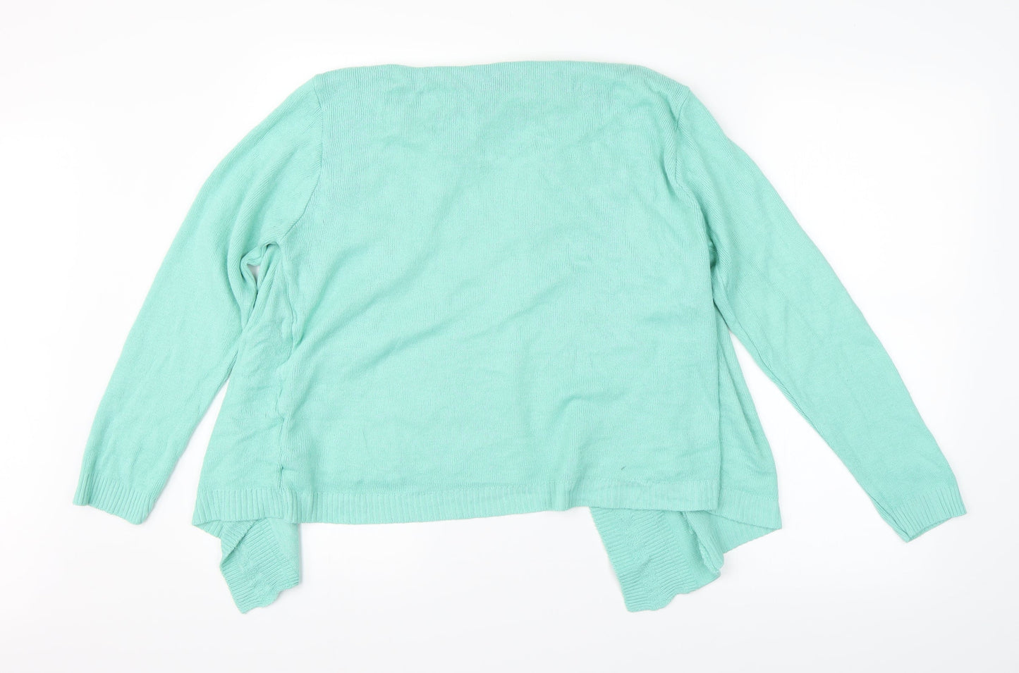 Preworn Womens Green Argyle/Diamond  Cardigan Jumper