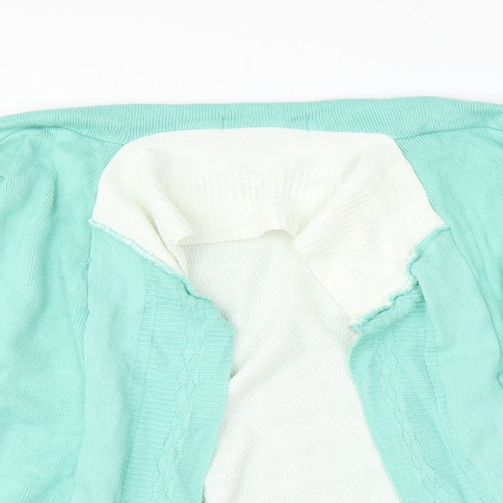 Preworn Womens Green Argyle/Diamond  Cardigan Jumper
