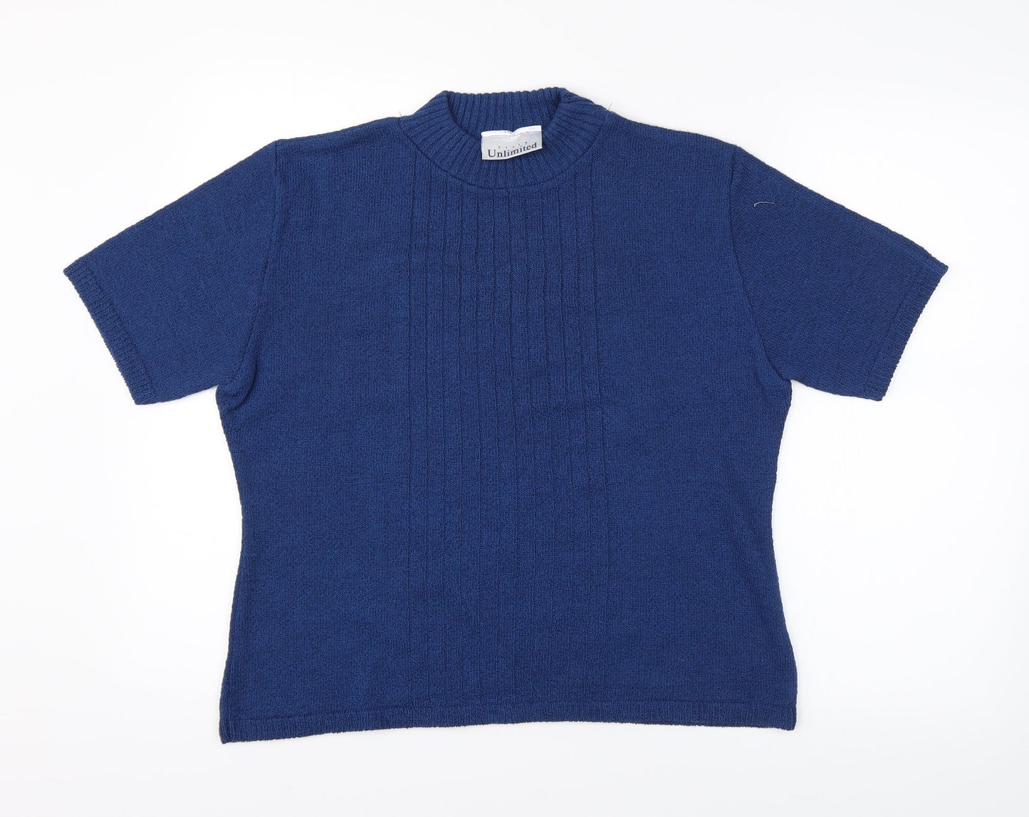 Preworn Womens Blue Striped  Pullover Jumper Size 20