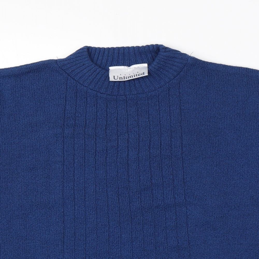 Preworn Womens Blue Striped  Pullover Jumper Size 20