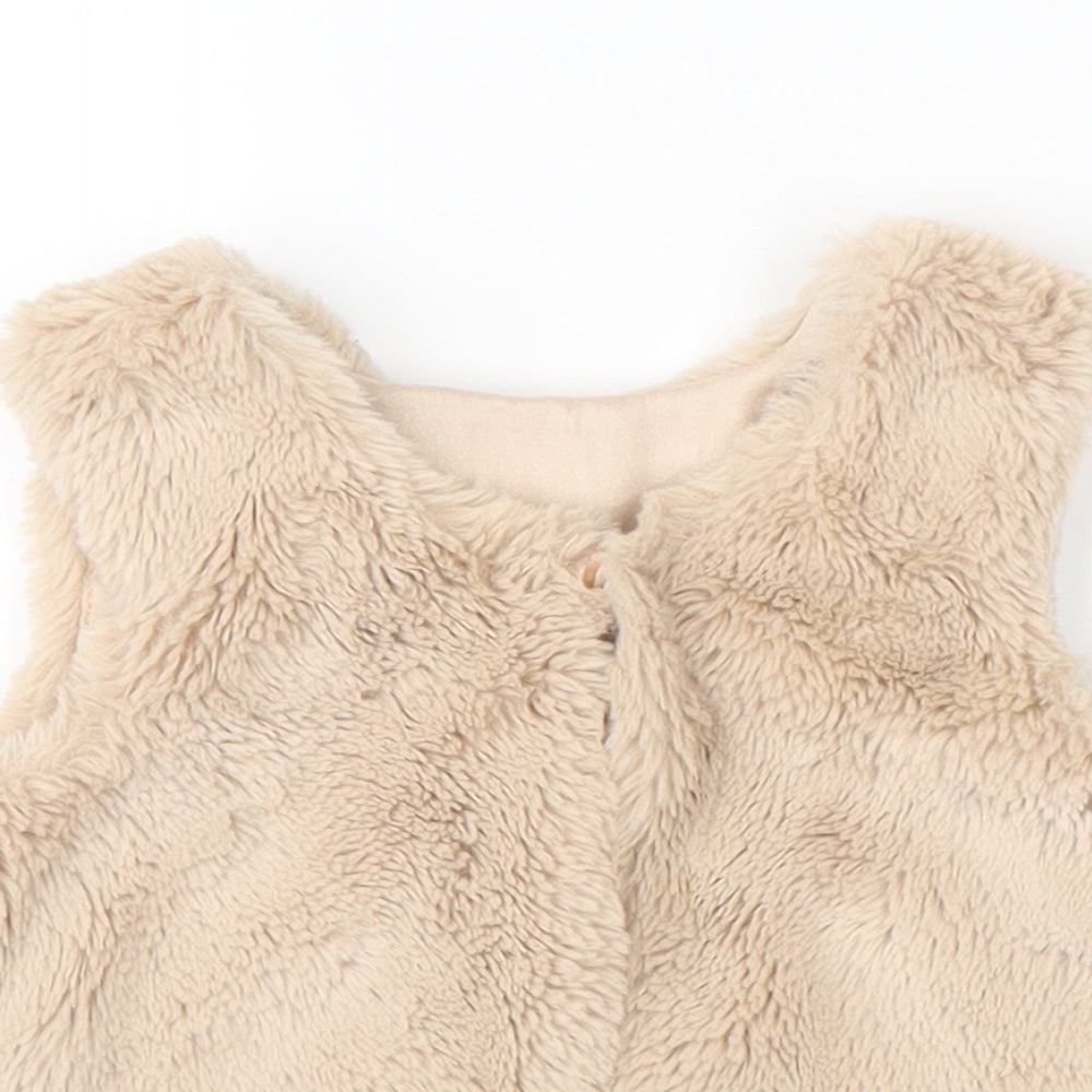 George Baby Beige   Jacket Waistcoat Size 6-9 Months