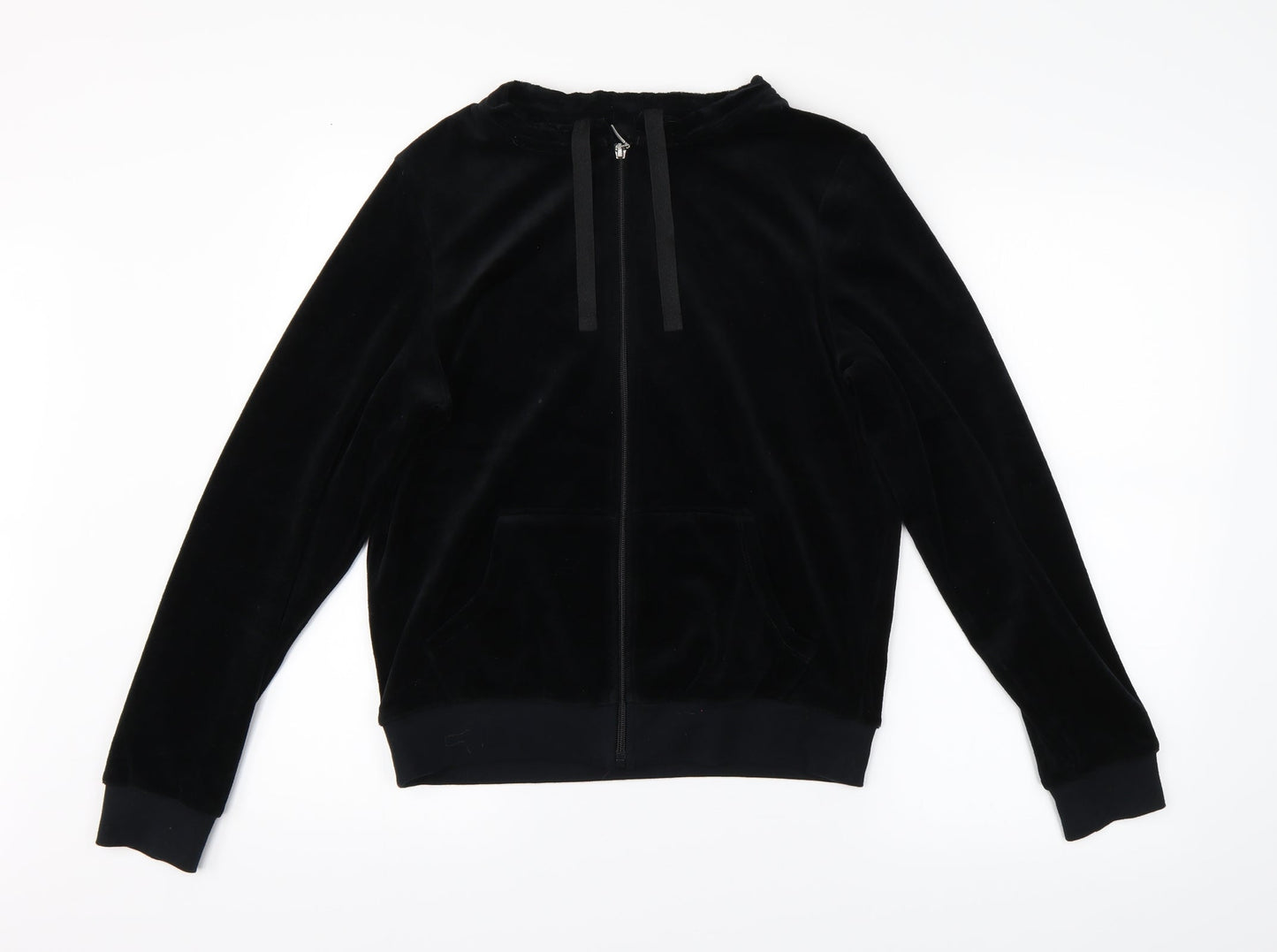 M&S Womens Black   Full Zip Sweatshirt