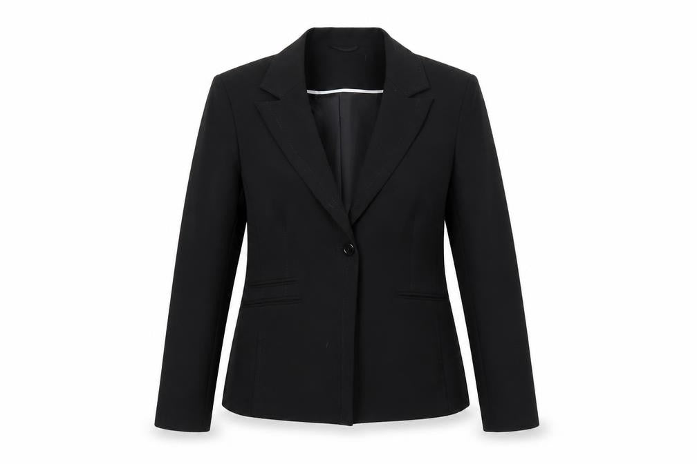 Preworn Womens Black   Jacket Suit Jacket Size 14