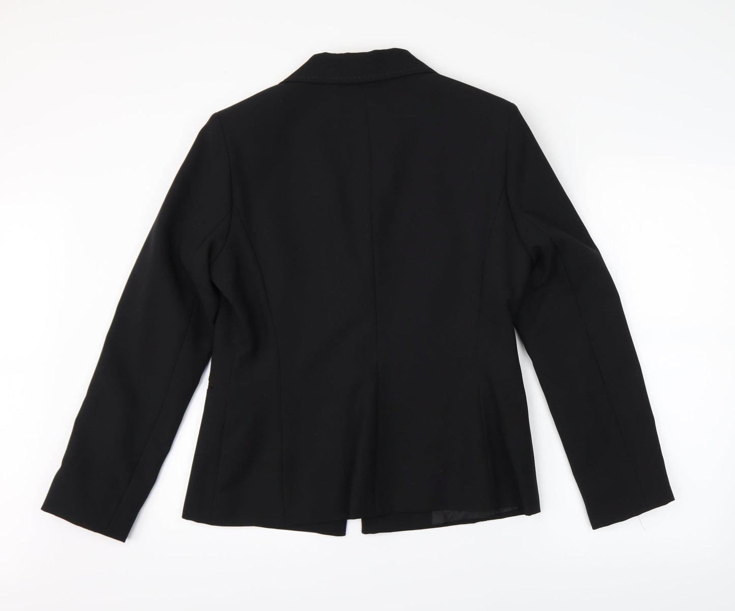 Preworn Womens Black   Jacket Suit Jacket Size 14