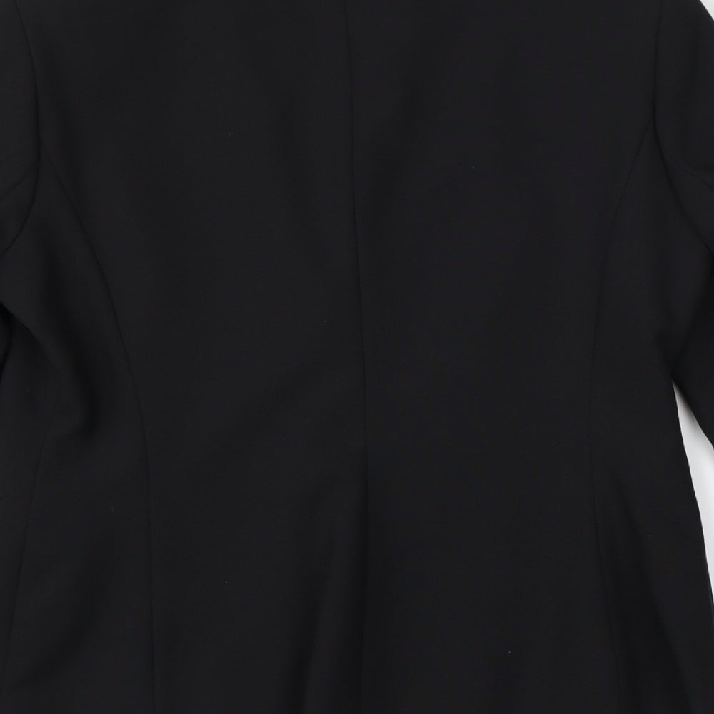 Preworn Womens Black   Jacket Suit Jacket Size 14