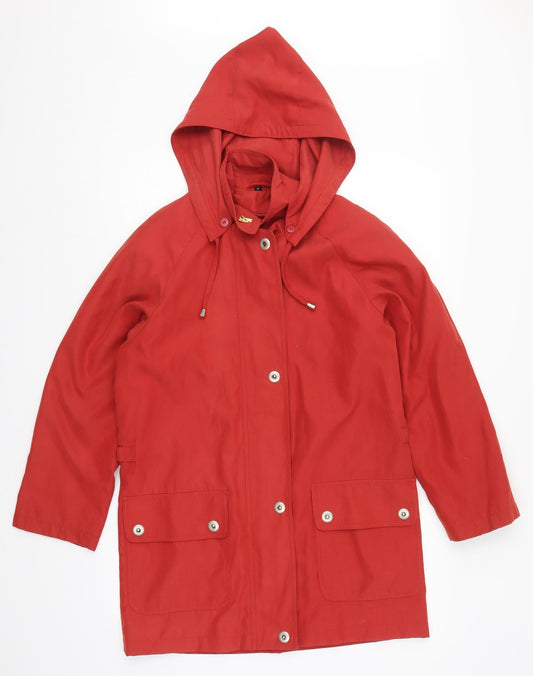 Preworn Womens Red   Jacket Coat Size S