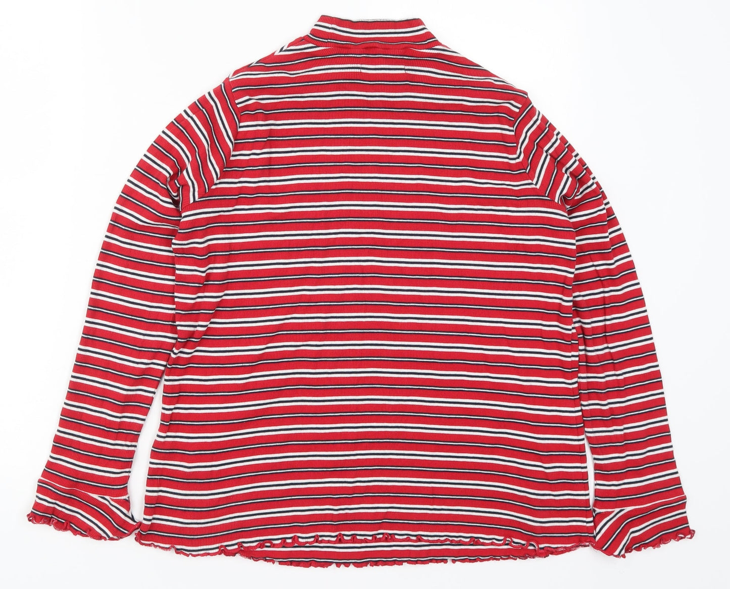 Marks and Spencer Womens Red Striped  Pullover Jumper Size 18
