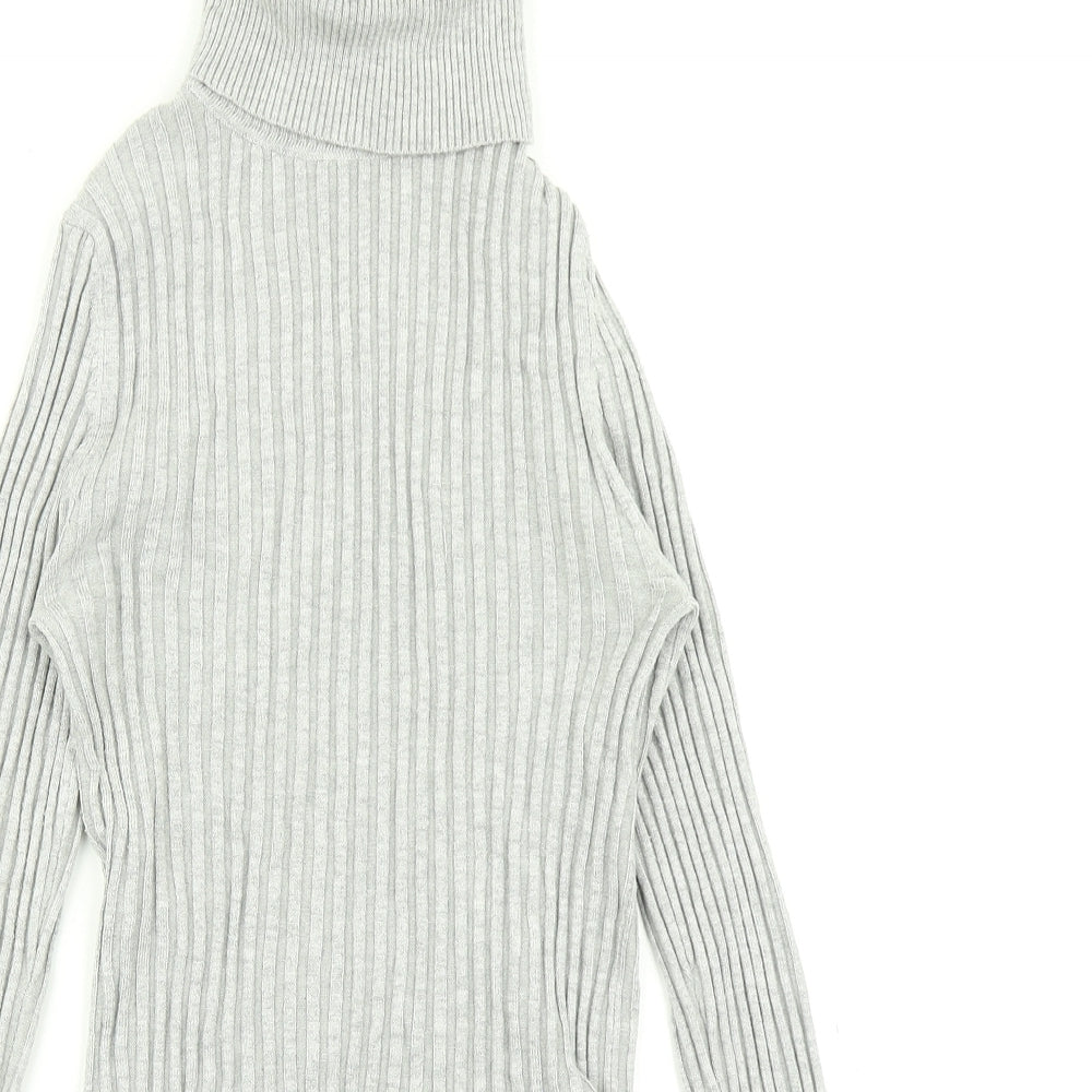 New Look Womens Grey  Knit Pullover Jumper Size 10