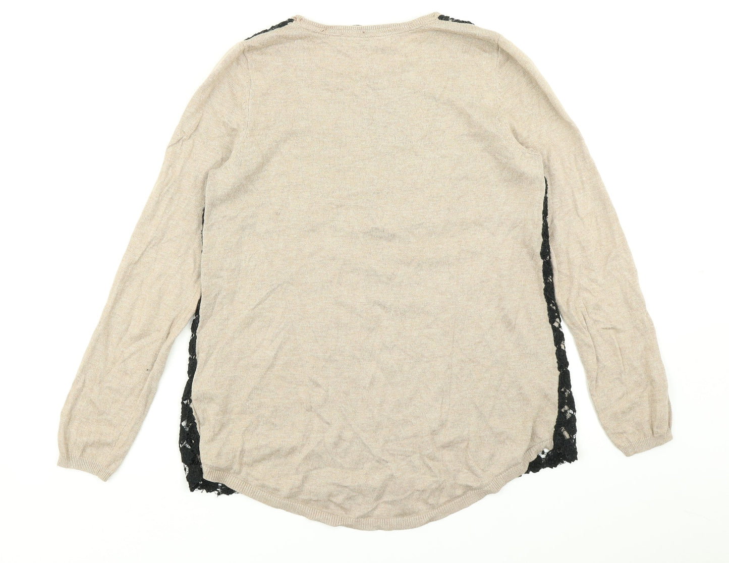 M&S Collection Womens Brown  Knit Pullover Jumper Size 10