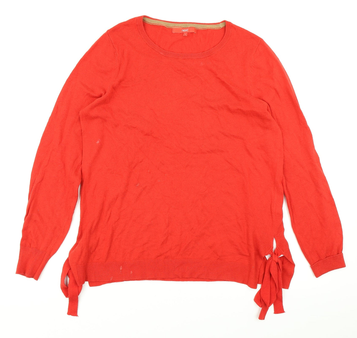 NEXT Womens Red  Knit Pullover Jumper Size 12