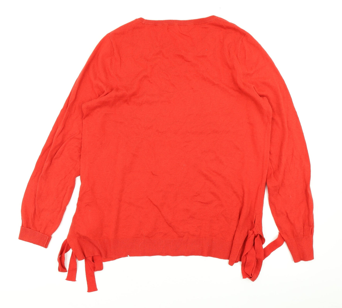 NEXT Womens Red  Knit Pullover Jumper Size 12