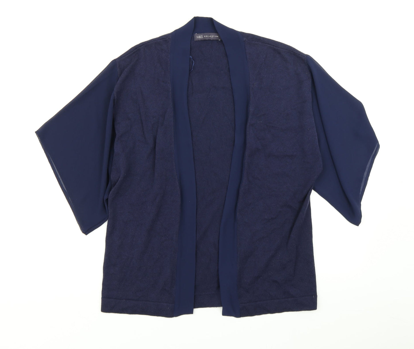 M&S Collection Womens Blue  Knit Cardigan Jumper Size S