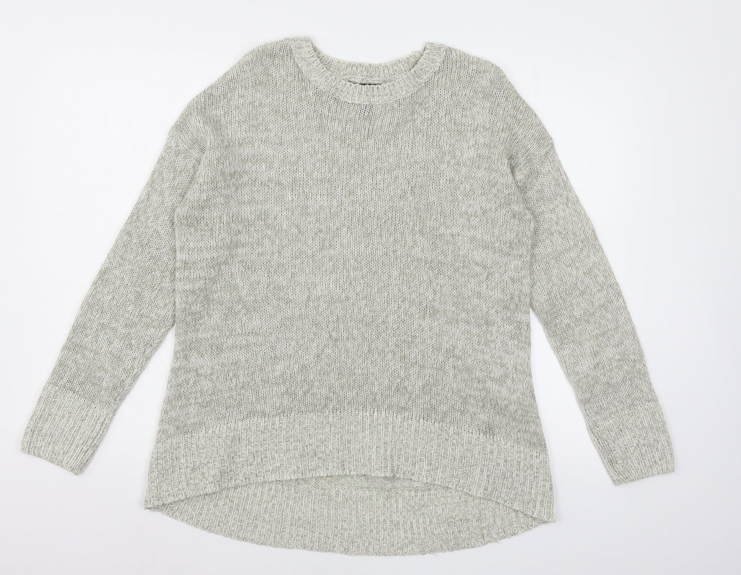 New Look Womens Grey  Knit Pullover Jumper Size M