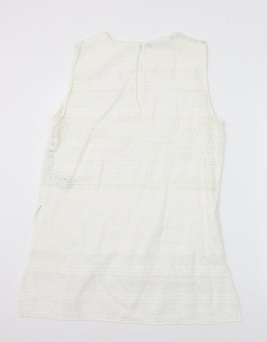 Zara Womens White   Basic Blouse Size L