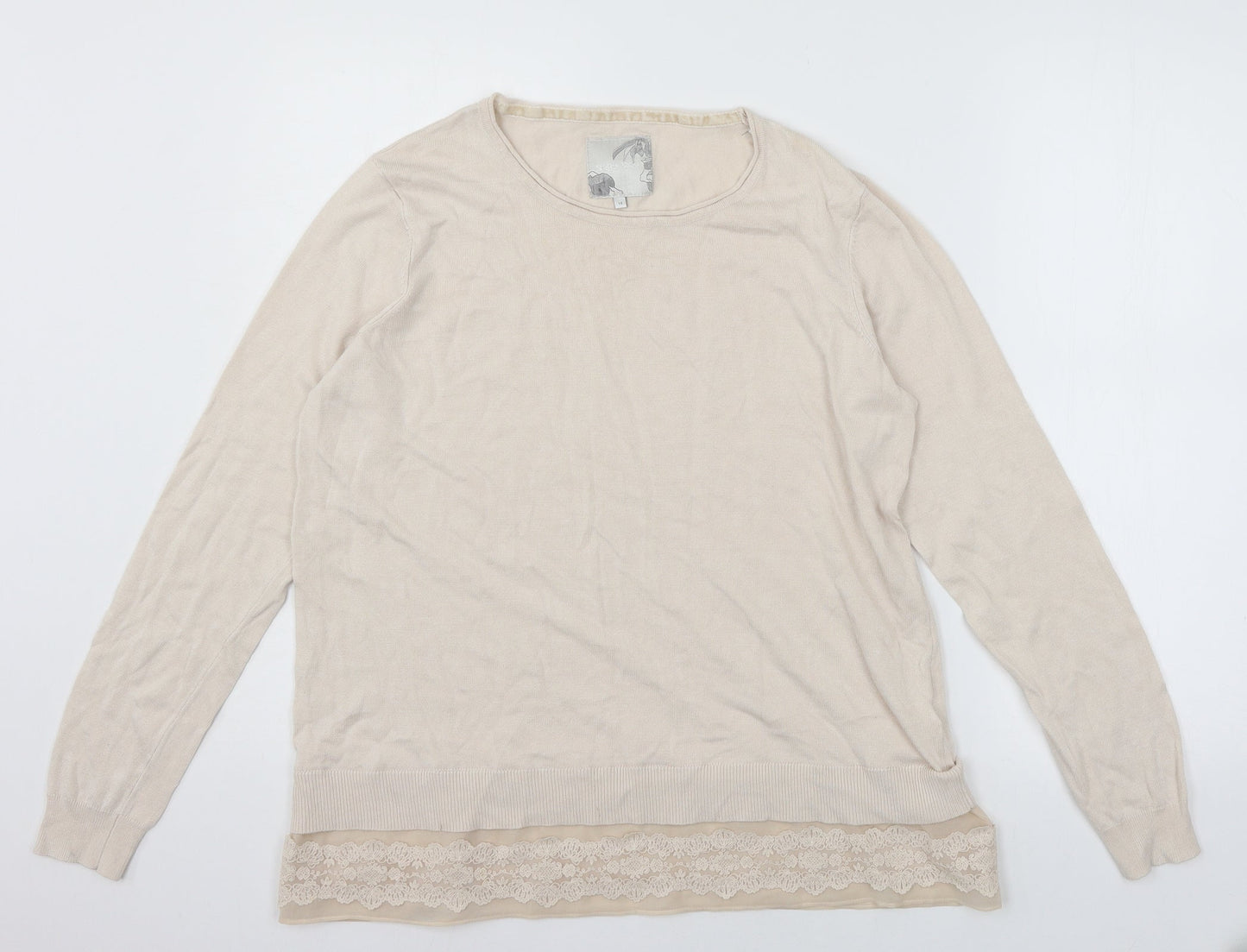 RJR.John Rocha Womens Pink   Pullover Jumper Size 14