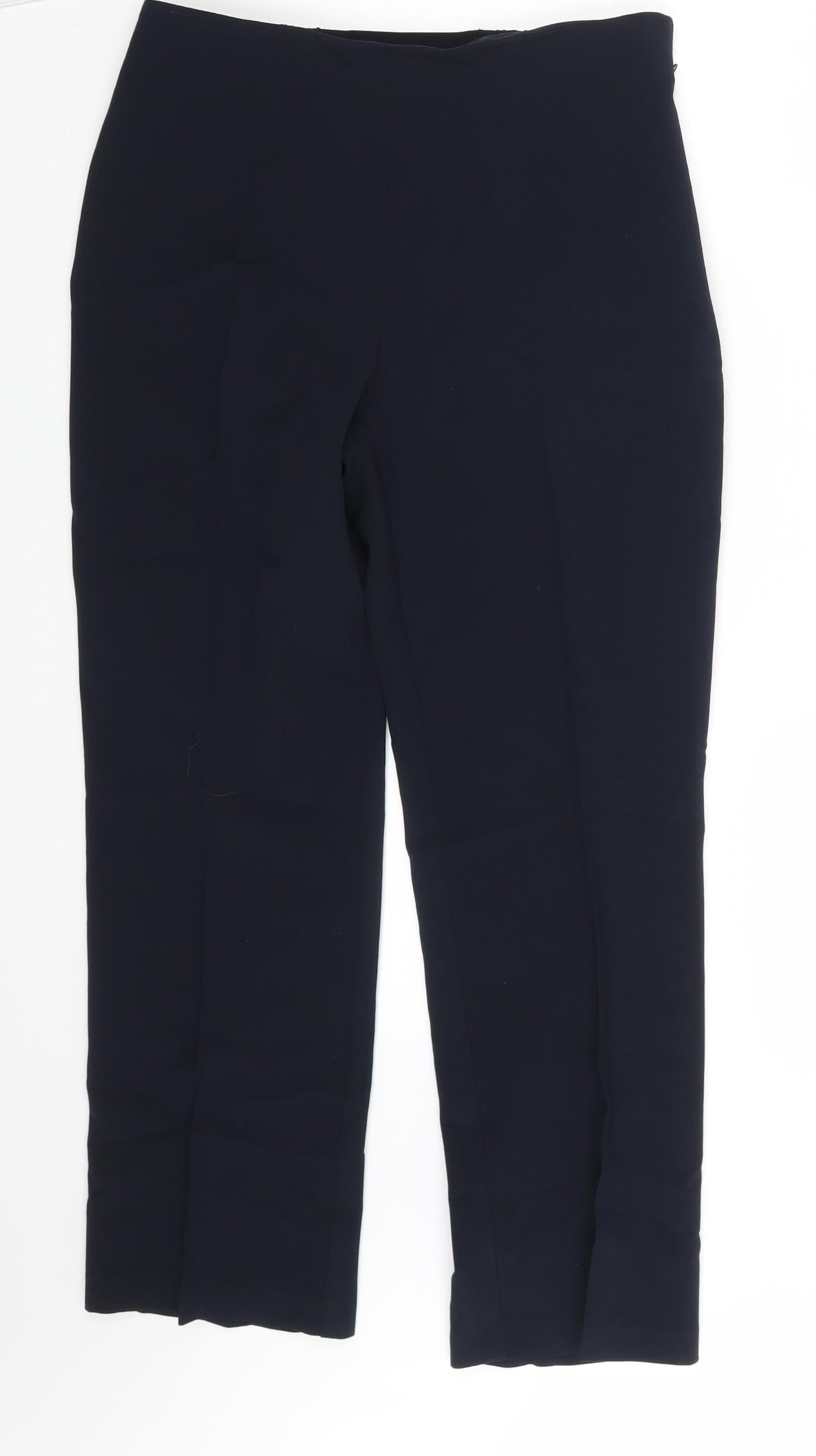 M&S Womens Blue   Dress Pants Trousers Size 10 L26 in
