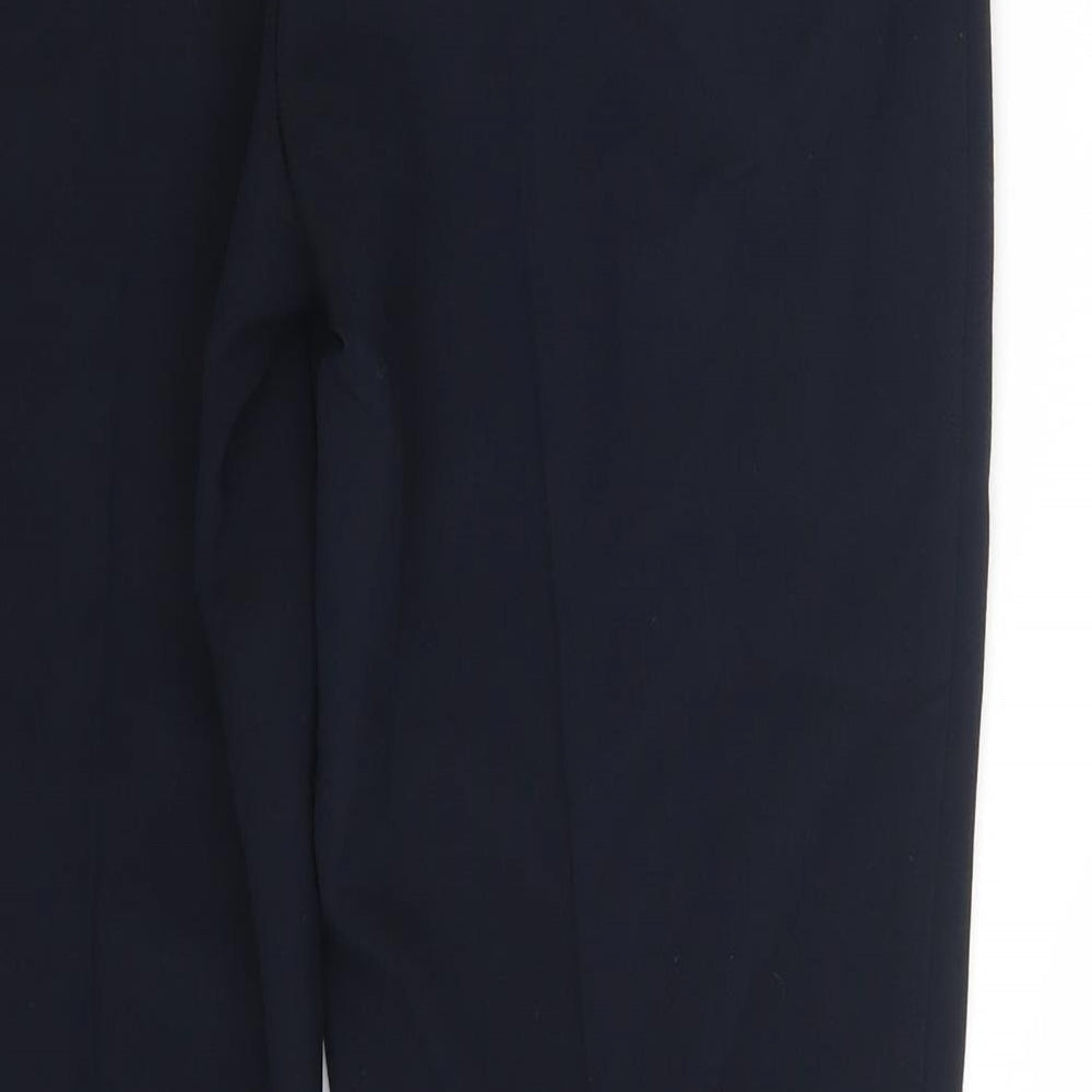 M&S Womens Blue   Dress Pants Trousers Size 10 L26 in