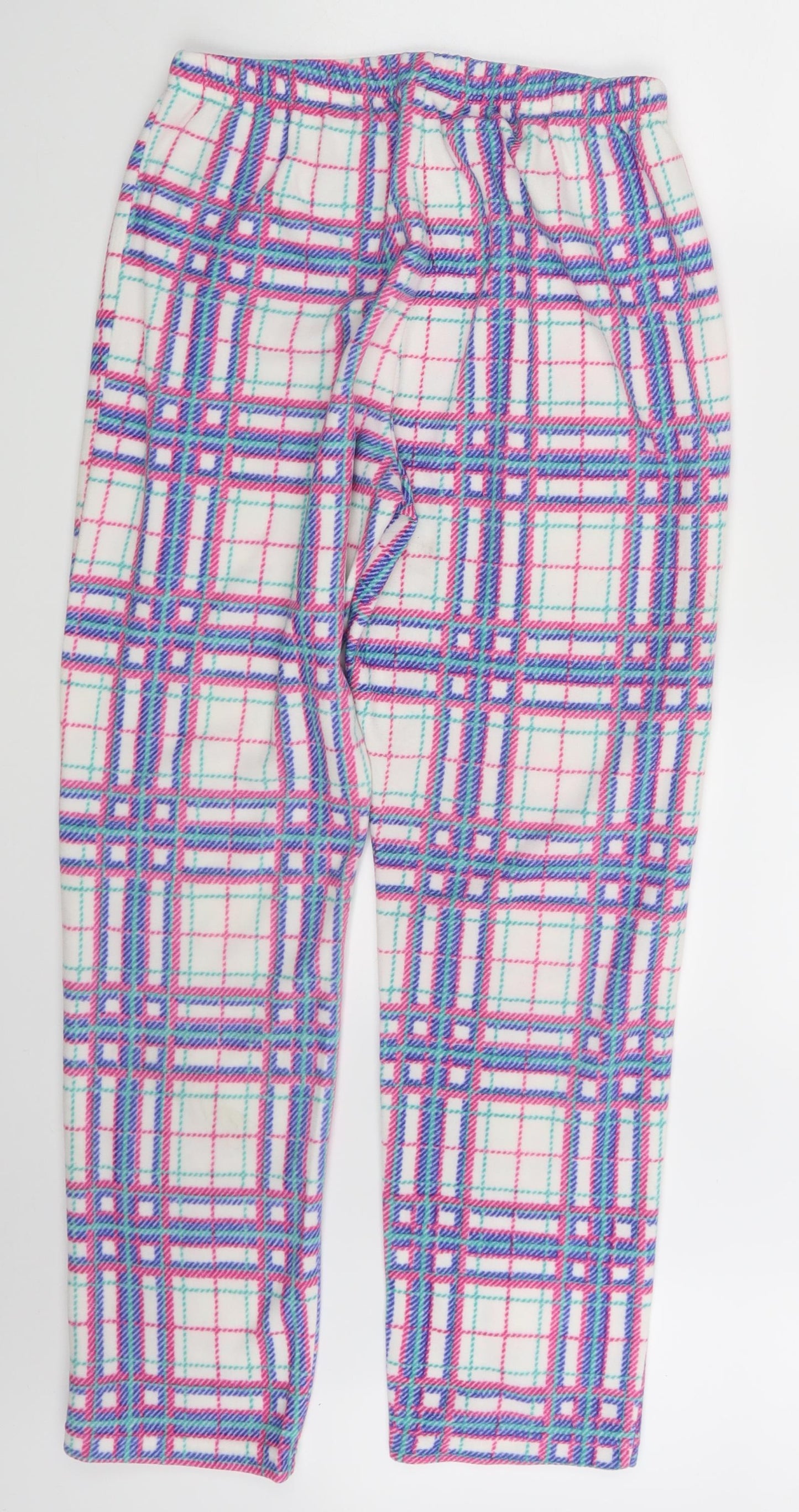 TU Womens Multicoloured Check  Sweatpants Trousers Size 10 L27 in